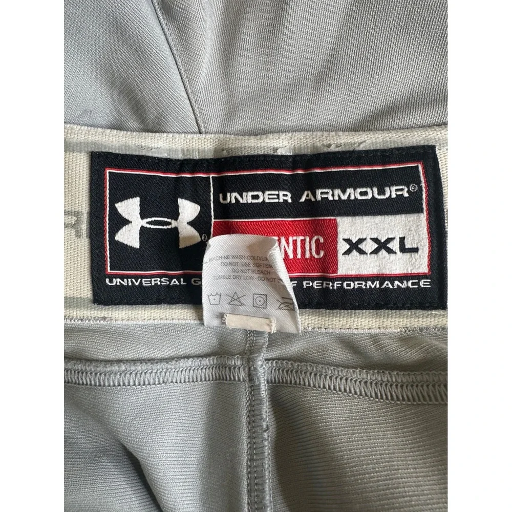 Under Armour Men's Gray Piped Reinforced Knee Baseball Pants Size 41